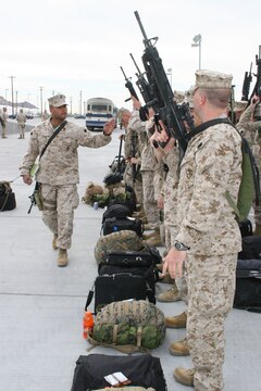 Cpl. Robert C. Lynall conducts an instrument check on a KC-130J Hercules during a preflight inspection at Al Asad, Iraq, March 17. Lynall and other enlisted crewmembers with Marine Aerial Refueler Transport Squadrons 352, Marine Aircraft Group 16 (Reinforced), 3rd Marine Aircraft Wing, are responsible for safely conducting Marine aerial refueling missions throughout Iraq. Lynall is a crew chief and Peoria, Ill., native.