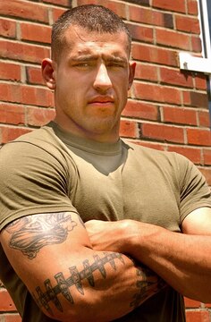Cpl George Lockhart - Radio Recon Marine, Mixed Martial Artist and soon to be MCMAP instructor. Official Marine Corps photo by Cpl. Michael Knight.