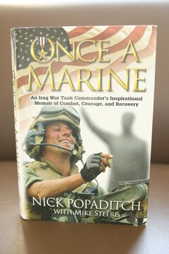 Gunnery Sgt. Nick Popaditch co-wrote the book ‘Once a Marine: An Iraq War Tank Commander’s Inspirational Memoir of Combat, Courage and Recovery.’ The ‘Cigar Marine’ was injured when he was hit by a rocket propelled grenade during Operation Iraqi Freedom in April 2004.