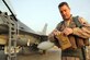 JOINT BASE BALAD, Iraq -- Lt. Col. David Smith, 332nd Expeditionary Fighter Squadron commander, carefully packs a silk map, here Feb. 8, that last flew with Army Air Corps Flight Officer Gordon Hay, Jr.  in World War II during a bombing mission over Germany. Recently, the daughter of Hay, Meredith Hay Kelly of Lyons, Ill., corresponded with a member of the current day Tuskegee Airmen, Master Sgt. Howard Fulk a vehicle operations supervisor with the 332nd Expeditionary Logistics Readiness Squadron.  Fulk who is deployed from Nellis Air Force Base, Nev., volunteered to help Kelly, have the silk maps flown on one more combat mission. Smith is deployed from Homestead Air Reserve Base, Fla., and his hometown is Miami. (U.S. Air Force photo/Tech. Sgt. Lionel Castellano)