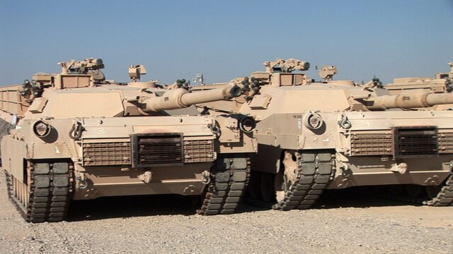 Five Marine M1A1 tanks have arrived to Camp Leatherneck, Afghanistan, and another dozen or so are expected to arrive in the coming weeks. The tanks will undergo maintenance before being assigned missions elsewhere in Helmand province as another tool in waging counterinsurgency operations.