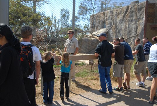 At the San Diego Zoo, many different employees are placed throughout the park to offer information about the animals to any and all visitors who are curious.