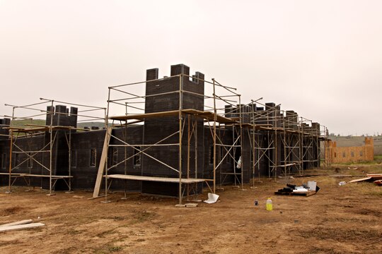 This 5,500 square foot castle has 52 windows and represents one of the themed areas, castle attack, at the new Camp Pendleton Paintball Park, which is scheduled to open Jan. 22. The new Mainside location will consist of 13 different themed areas for recreational paintball, and four tournament-style areas for advanced players.