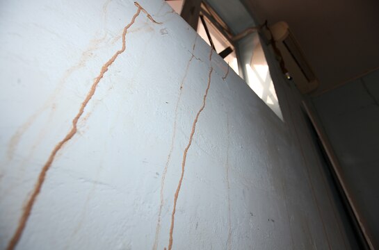 A telltale sign of infestation, "tubes" like these found in a building at Forward Operating Base Zeebrugge, Afghanistan, provide subterranean termites with a passage of travel above ground. Two sailors from the Preventative Medicine Unit aboard Camp Leatherneck visited the base to quell a growing pest problem, which included Oriental hornets and termites. (U.S. Marine Corps photo by Sgt. Justin J. Shemanski)