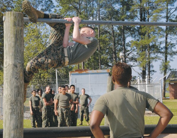 More than 125 Marine Corps Junior Reserve Officers’ Training Corps cadets from Colquitt County High School, Moultrie, Ga., participated in leadership training activities at Marine Corps Logistics Albany, March 21.