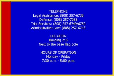 Legal Assistance - Main Information