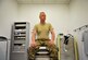 U.S. Army Spc. Chris Shuck waits to be seen by U.S. Air Force Maj. Norris Jackson, a doctor at the 379th Expeditionary Medical Group, on Aug. 30, 2012. Shuck is a member of the Inter-Theater Care Program and spent several weeks healing from hernia surgery. The ITCP was established to care for injured troops, who are able to be rehabilitated and returned to their respective units within the area of responsibility.(U.S. Air Force photo/Staff Sgt. Clay Lancaster) 

