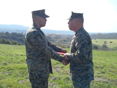 GySgt Bedran Navy and MC Commendation Medal 21 Dec 12