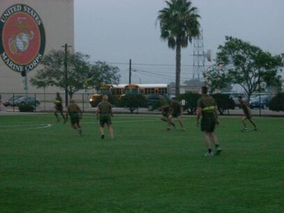 CLC-11 Marines playing soccer