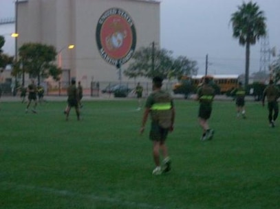 CLC-11 Marines playing soccer