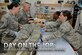 Airmen from the 379th Expeditionary Medical Operations Squadron practice their skills in caring for mock patient, Senior Airman Jason Henderson, 379th EMDOS medical technician, May 9, 2013, at the 379th Air Expeditionary Wing’s medical facility. The Airmen are deployed here from Joint Base Langley-Eustis, Va. The Air Force Medical Service celebrates Nurse and Medical Technician week May 6 - 12. Nurses and medical technicians — Active Duty, Reserve, Guard, civilians and contractors — support U.S. servicemen and women across the globe. (U.S. Air Force photo/Senior Airman Benjamin Stratton)