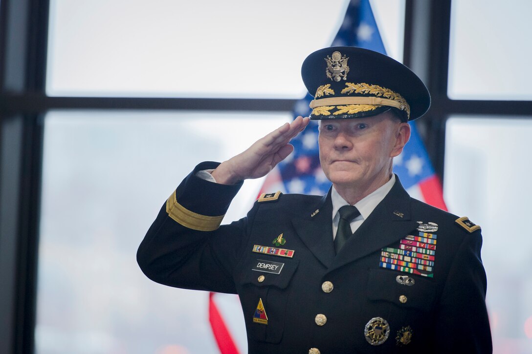 U S Army Gen Martin E Dempsey Chairman Of The Joint Chiefs Of Staff