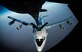 A NATO-owned E-3 Sentry aircraft receives fuel from a KC-135 Statotanker during an in-flight refueling mission over Afghanistan, Dec. 17, 2014.  The E-3 is the central aerial hub of the Airborne Warning and Control System, which is an integrated command and control battle management, surveillance, target detection, and tracking aircraft platform used to provide an accurate, real-time picture of the battlespace to commanders and troops on the ground. (U.S. Air Force photo/Staff Sgt. Travis Edwards)