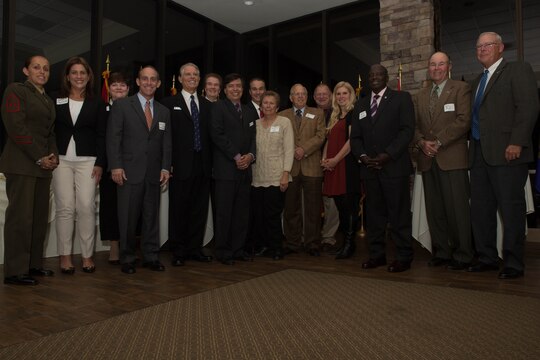 Installation board members were identified and recognized during this year’s Camp Pendleton Armed Forces YMCA Board Installation and Volunteer Recognition Dinner by marching on the colors at the Pacific Views Event Center, Jan 24. The dinner honors Pendleton’s volunteers, and awards civilian and military volunteer of the year, and volunteer unit of the year.