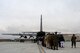 Afghan National Army soldiers board an AAF C-130 Hercules for transport to Kandahar Airfield, Afghanistan, from Kabul International Airport, Afghanistan, March 10, 2014. U.S. Air Force airmen from the 438th Air Expeditionary Wing/NATO Air Training Command-Afghanistan flew an advisory mission with an AAF aircrew to further increase the operational capability of the AAF. (U.S. Air Force photo by Tech. Sgt. Jason Robertson/Released)