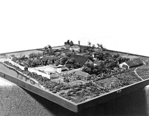 In 1970, the U.S. military attempted to rescue American POWs held at a camp in Son Tay, North Vietnam. DIA coordinated intelligence production during the planning stages of the operation and provided finished intelligence analysis to the Joint Chiefs of Staff. This model of Son Tay Prison Camp was constructed from overhead reconnaissance photos.