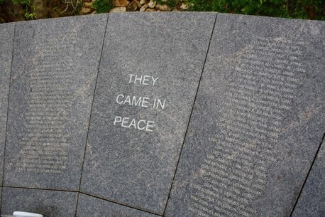 Wreath laying ceremony at Beirut in remembrance of the bombings that took place on October 23, 1983.