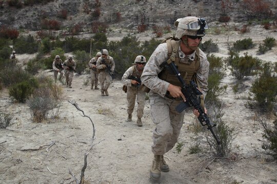 Marines with the Advanced Infantryman, Machinegun, Mortarman, Assaultman and Anti-Tank Missileman courses conduct the Final Field Exercise, a live-fire exercise which engages the students’ leadership abilities by allowing them a degree of flexibility in planning and accomplishing a company-wide mission.

The courses introduce students to advanced concepts, new technology, techniques tactics and procedures through classroom instruction, lecture, practical application, field training, and live fire exercises.