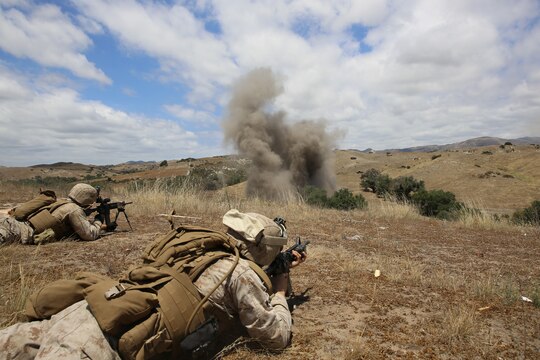 Marines with the Advanced Infantryman, Machinegun, Mortarman, Assaultman and Anti-Tank Missileman courses conduct the Final Field Exercise, a live-fire exercise which engages the students’ leadership abilities by allowing them a degree of flexibility in planning and accomplishing a company-wide mission.

The courses introduce students to advanced concepts, new technology, techniques tactics and procedures through classroom instruction, lecture, practical application, field training, and live fire exercises.
