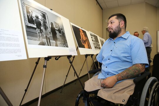 CAMP PENDLETON, Calif. -- Fifteen Marines with the Wounded Warrior Battalion graduated from the 12-week F-Stop photography course taught at the Warrior Hope and Care Center here, June 3. The class is taught by professional photographer Terrence Ford and funded by the Tug McGraw Foundation.