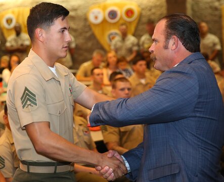 CAMP PENDLETON, Calif. - Marines graduate from the Combat Instructor Course at Advanced Infantry Training Battalion, School of Infantry- West here on June 18.  The course is held four times a year and produces the leaders who will train the next generation of war fighters.