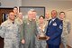 Maj. Gen. Fredrick H. Martin, Commander U.S. Air Force Expeditionary Center presented the USAF EC Top Eagles Team Award for September 2015 to the members of the 423d Mobility Training Squadron,  Air Transportation Section on 2 Oct 2015.