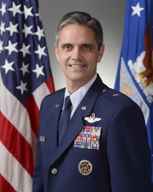 Official Air Force Image: BGen Steven Basham Bio Photo