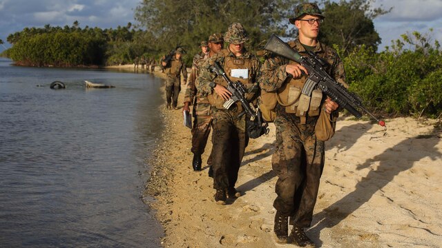 U.S. Marines with Company B, 1st Battalion, 4th Marine Regiment, Marine Rotational Force – Darwin, conduct patrol-based operations and engage in platoon-level attacks with troops from His Majesty’s Armed Forces of Tonga, the New Zealand Defence Force, the French Army of New Caledonia and the Tongan Royal Guards during their culminating event for Exercise Tafakula 15 Sept. 9-11 on Tongatapu Island, Tonga. Each military force split into integrated platoons for the event that comprised of 72 hours of patrolling, land navigation and attacking mock enemy positions. The rotational deployment of U.S. Marines in Darwin affords unprecedented combined training opportunities such as Exercise Tafakula and improves interoperability between the involved forces. 