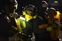 Navy Airman Alan Chhay participates in a nighttime firefighting drill on the flight deck of the aircraft carrier USS Nimitz at Naval Base Kitsap-Bremerton, Wash., Aug. 23, 2016. The Nimitz is undergoing extended planned incremental maintenance. Navy photo by Seaman Recruit Cody M. Deccio