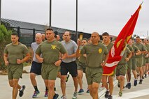CAMP PENDLETON, Calif. -- More than 30 Marines and police officers from the Security and Emergency Service Battalion and the Camp Pendleton Police Department participate in the 2016 Law Enforcement Torch Run in support of the Special Olympics, June 1. Col. Reginald L. Hairston, commanding officer of SES Bn., Marine Corps Base Camp Pendleton, Marine Corps Installations – West, received the Special Olympics torch from runners of the Oceanside Police Department at the Camp Pendleton Main Gate. SES Bn. Marines then relayed the torch in groups and ran it 17 miles to the Orange County Sheriff’s Police Department in San Clemente.
