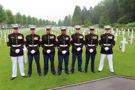 Detachment Brussels at Belleau Wood Memorial the show respect for Memorial Day 2016 