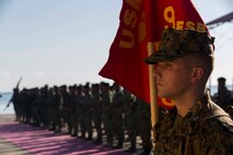 U.S. Marines and the Timor-Leste Defense Force, attend the opening ceremony for Exercise Crocodilo 16-1, Dili, Timor-Leste, June 6, 2016. This exercise is part of Task Force Koa Moana’s deployment throughout the Asia-Pacific region which will serve to further strengthen alliances, and highlight the effectiveness of a maritime prepositioning force.