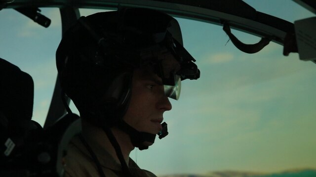 A pilot with Marine Light Attack Helicopter Squadron (HMLA) 169 prepares an AH-1Z Cobra flight simulator for operations during Virtual Flag aboard Marine Corps Air Station Camp Pendleton, Calif., May 18. Virtual Flag is the flagship event for the U.S. Air Force Distributed Missions Operations Center of Excellence (DMOC) and is a quarterly exercise among military branches using various aircraft and mechanized simulators across the country. (U.S. Marine Corps photo by Sgt. Brian Marion/Released)