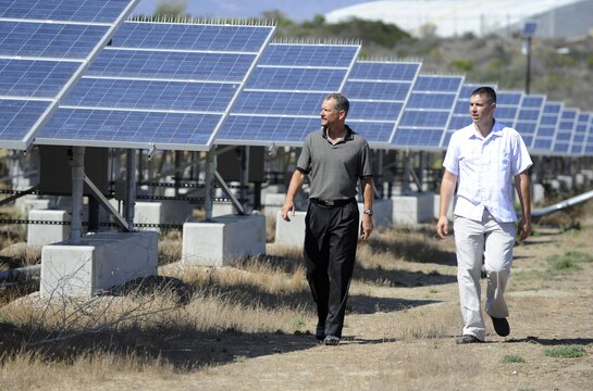 CAMP PENDLETON, Calif. – Brig. Gen. Edward D. Banta, Commanding General, Marine Corps Installations – West, set targets for the implementation of Camp Pendleton’s renewable energy projects in a new policy letter released June 10.
The policy letter outlined the base’s energy priorities, in support of Marine Corps operating forces overseas.
These priorities coincide with Secretary of the Navy Ray Mabus’ mandate that at least half of the energy requirements for shore-based Navy installations must come from renewable energy sources by 2020 during an energy forum earlier this year.
