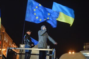 A pro-European protest held in Kiev in 2013 embodied the willing nature of the Ukrainian democratic movement, however as of yet Ukraine has been unable to translate this into a successful and stable regime. 