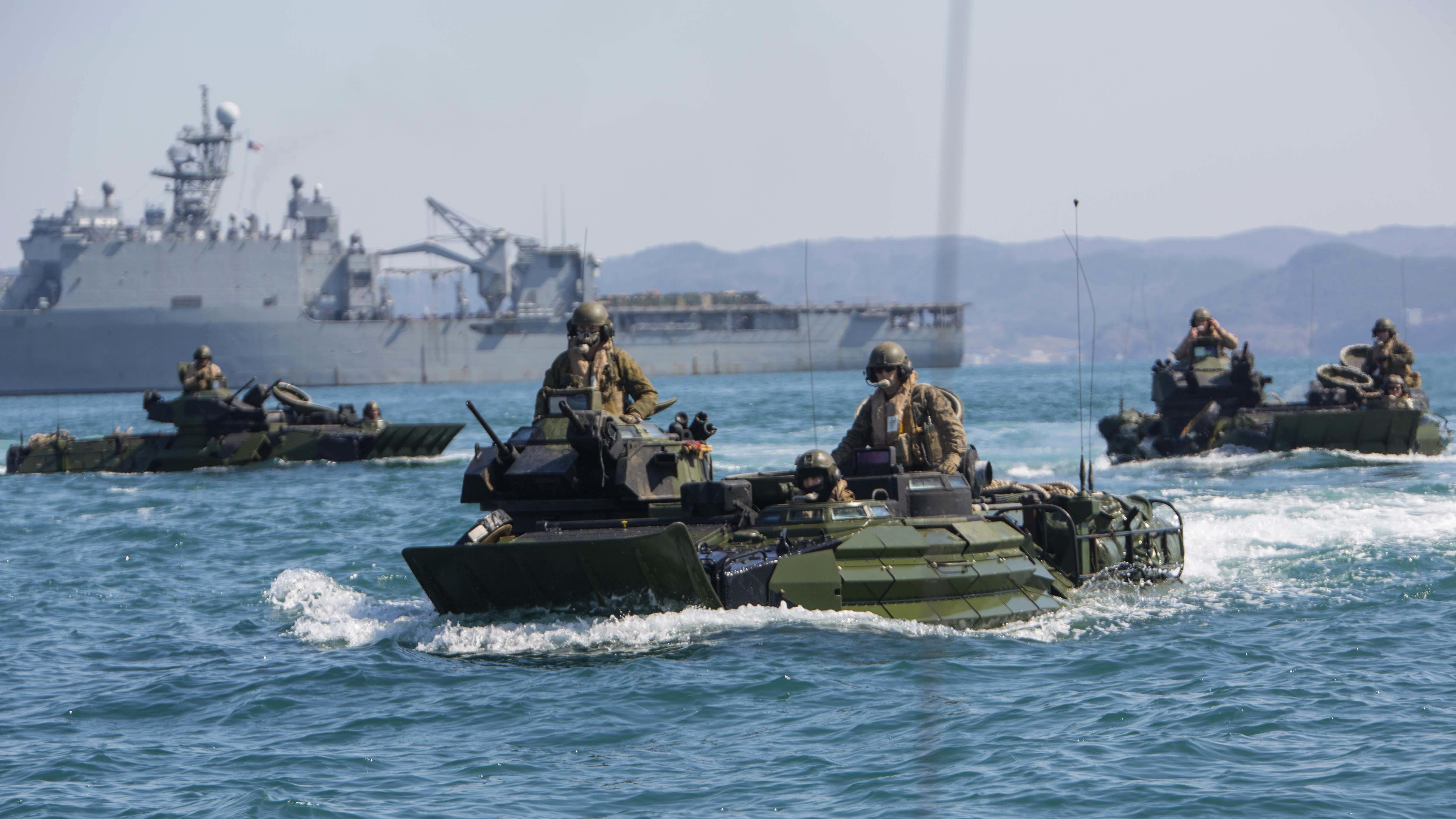 U.S. Marines with Alpha Company, Battalion Landing Team, 1st Battalion