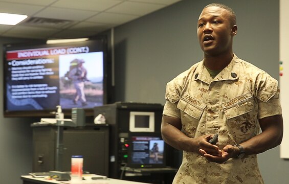 CAMP PENDLETON, Calif. -- Staff Sergeant Albert Goodson, a combat instructor with the School of Infantry – West, will be awarded runner-up Marine Combat Instructor of the Year at a ceremony in Quantico, Virginia, May 11, 2016. 