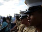Marines and sailors attend the Steel Beach Concert where the Long Run, an Eagles tribute band, plays aboard the USS Bataan prior to the Gala as part of Fleet Week Port Everglades, Fort Lauderdale, Florida, May 6, 2016. Fleet Week will give the community of South Florida the opportunity to interact with the Marines and sailors of the ship as well as see, up-close and personal, some of the capabilities and equipment the Marine Corps employs. 