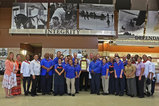 Camp Pendleton’s 31 Area Edson Range Mess Hall received the Maj. Gen. William Pendleton Thompson Hill Award for best full food service mess hall in the Marine Corps, May 31. The W.P.T. Hill Award was established in 1985 to improve food service operation and recognize the best messes in the Marine Corps.  