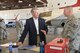 Retired Chief Master Sgt. of the Air Force Rodney McKinley speaks with Tech.Sgt. Kevin McCammon, 362nd Training quadron instructor, on the differences between training from past to present at Sheppard Air Force Base, Texas, Sept. 30, 2016. McKinley attended technical training with the 362nd TRS in 1982 after re-entering the military, and graduated as a crew chief for the F-4 Phantom II and the A-10 Warthog.  (U.S. Air Force photo/2nd Lt. Brittany Curry)
