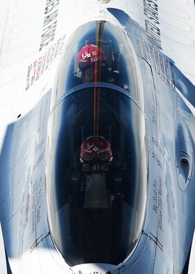 Two Grissom KC-135R Stratotanker had the rare privilege of refueling F-16 Fighting Falcon aircraft from the U.S. Air Force Demonstration Squadron over the midwest United States, Sept. 7, 2016. The Thunderbird required a refuel on its way to the Fort Wayne Air show schueduled to take place September 10-11, 2016. (U.S. Air Force photo/Andrew Crawford)