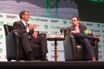 Defense Secretary Ash Carter speaks to TechCrunch Senior Editor Matt Burns during the TechCrunch Disrupt conference in San Francisco, Sept. 13, 2016. DoD photo by Army Sgt. Amber I. Smith