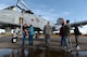 Students from seven local Wichita Falls, Texas, high schools and two from Dallas, explore the various static displays at Sheppard Air Force Base, Texas, during a career fair, Sept. 16, 2016. The career fair provided an opportunity for students to learn about the Air Force and the various careers it offers. (U.S. Air Force photo by Senior Airman Kyle E. Gese)