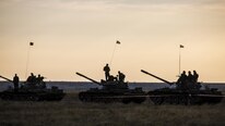 Romanian soldiers prepare their tanks for a day of training during Exercise Platinum Lynx at Babadag Training Area, Romania, Sept. 27, 2016. The Romanians hosted several countries from Eastern Europe and the United States during the exercise in an effort to forge bonds between the partner nations and enhance their collective military capabilities.