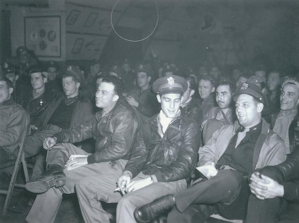 The 374th Fighter Squadron area at Chièvres air field in Belgium while in March 1945. The 374th was briefly assigned to the base following about a year of operations at bases in England. 