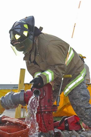 Training at Selfridge Air National Guard Base, Mich.