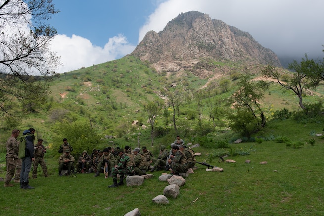 Tajik and U.S. soldiers conduct an after-action review at a mountain training camp outside of Dushanbe, Tajikistan, April 20, 2018. This information exchange was part of a larger military-to-military engagement taking place with the Tajikistan Peacekeeping Battalion of the Mobile Forces and the 648th Military Engagement Team, Georgia Army National Guard, involving border security tactics and techniques.

Soldiers with the 648th Military Engagement Team, Georgia Army National Guard, have recently concluded a nine-month deployment where they participated in over 50 security cooperation missions and supported 10 combined exercises.

“These efforts built relationships and capacity with our partners in the region to secure improved access, basing and overflight access while increasing interoperability. We look forward to the 157th MET continuing the great momentum of the 648th MET. The National Guard has provided ten METs to USARCENT, forging a strong, mutually beneficial partnership around this mission set,” concluded Col. Kevin Hamm, commander, 648th MET.