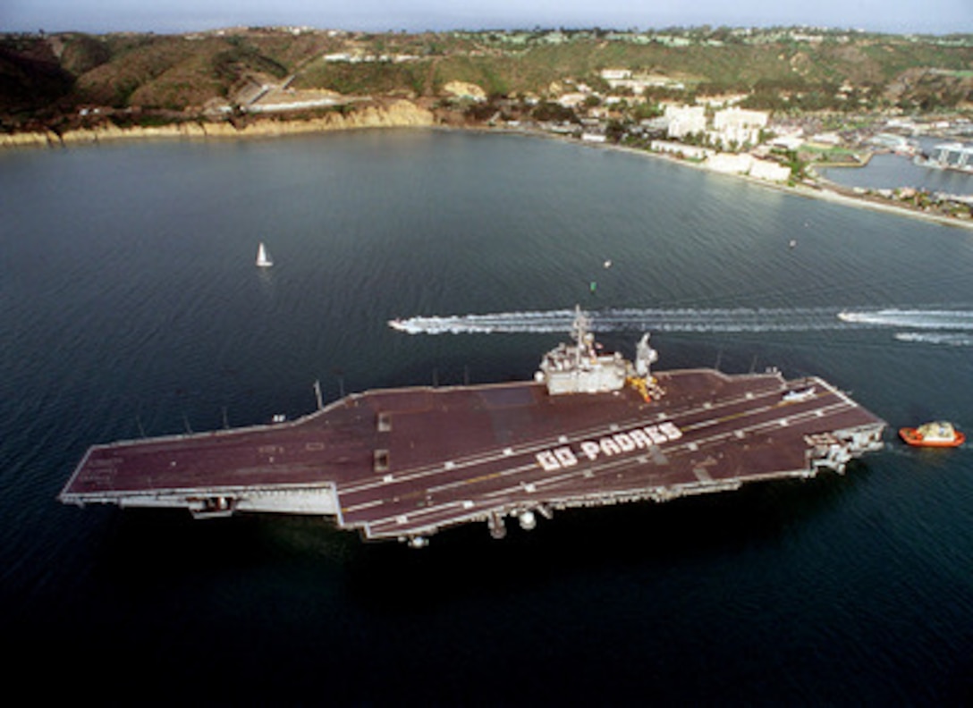 Crew Members Of The Aircraft Carrier Uss Constellation Cv 64 Spell