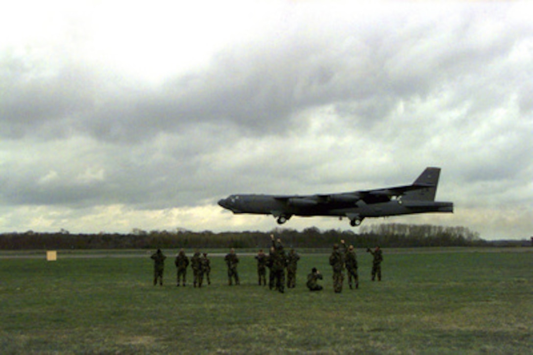 A U.S. Air Force B-52H Stratofortress Takes Off In Support Of NATO ...