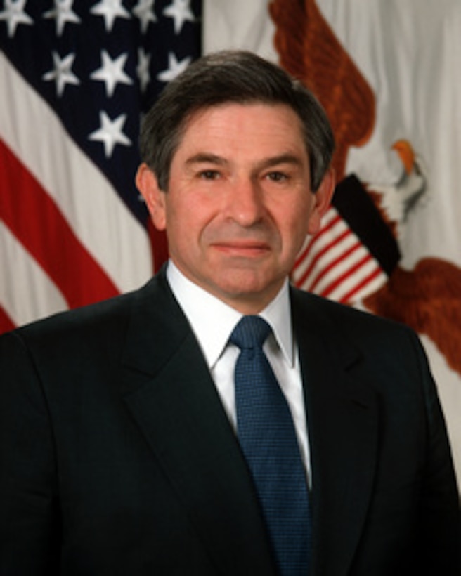 Deputy Secretary of Defense Paul Wolfowitz. 